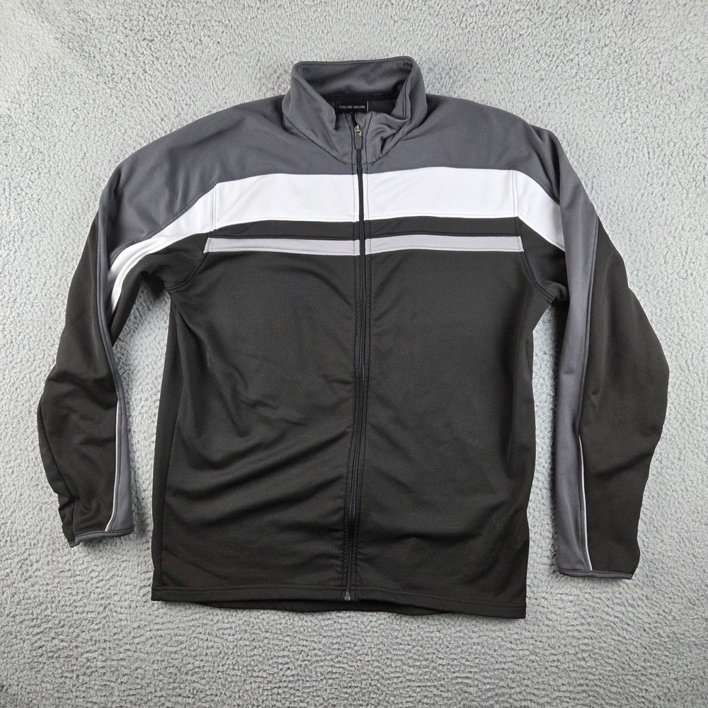Galvin‎ Green Jacket Mens XL Black Insula Full Zip Golf Performance Lightweight